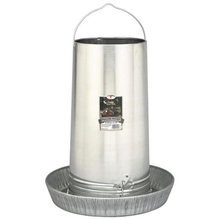 Reincarnation 17in. Galvanized Hanging Poultry Feeder Tubes RE83311